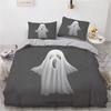 Black and White Grimace Duvet Cover Black Cartoon Dryad Ghost for Children Boys Gifts Bedroom Decoration Polyester Quilt Cover