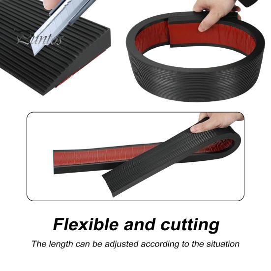 1/2/3 см x 90 см дверной порог пандус самоклеящийся нескользящий TPE пандус для инвалидной коляски прочный домашний дверной проем для детской коляски пандус для электроколяски скутера