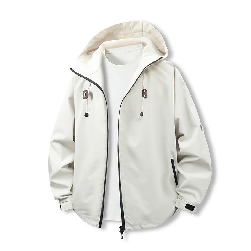 Unisex Windproof Waterproof Hooded Outdoor Jacket: Trendy & Versatile for Spring and Autumn