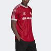 Adidas Оригинальные мужские футболки с трилистником Man United в полоску с логотипом V1, красные HP0455