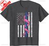 Blue Line Police Us Flag T Shirt Pink Ribbon Breast Cancer Shirt Support Law Enforceunisext Honor Survivors Cotton Tee For Unisex