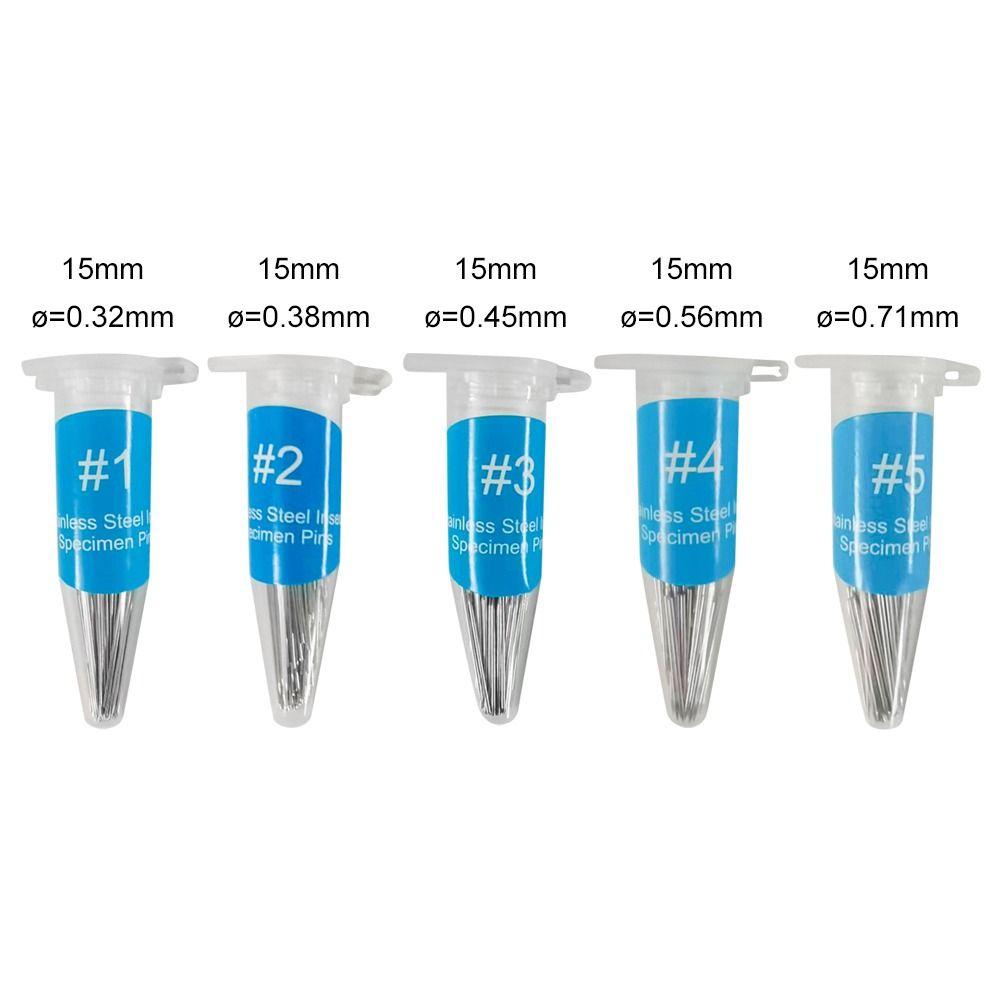 100 шт. высокопрочных лабораторных принадлежностей для энтомологии, штифтов для образцов, приспособлений для вскрытия насекомых, игл, штифтов