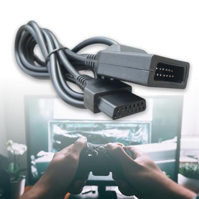 Сменный геймпад Удлиненный шнур 5,9 фута Удлинительный кабель для SNK NEO GEO CD FC Игровой контроллер 15-контактный Удлинительный провод Черный