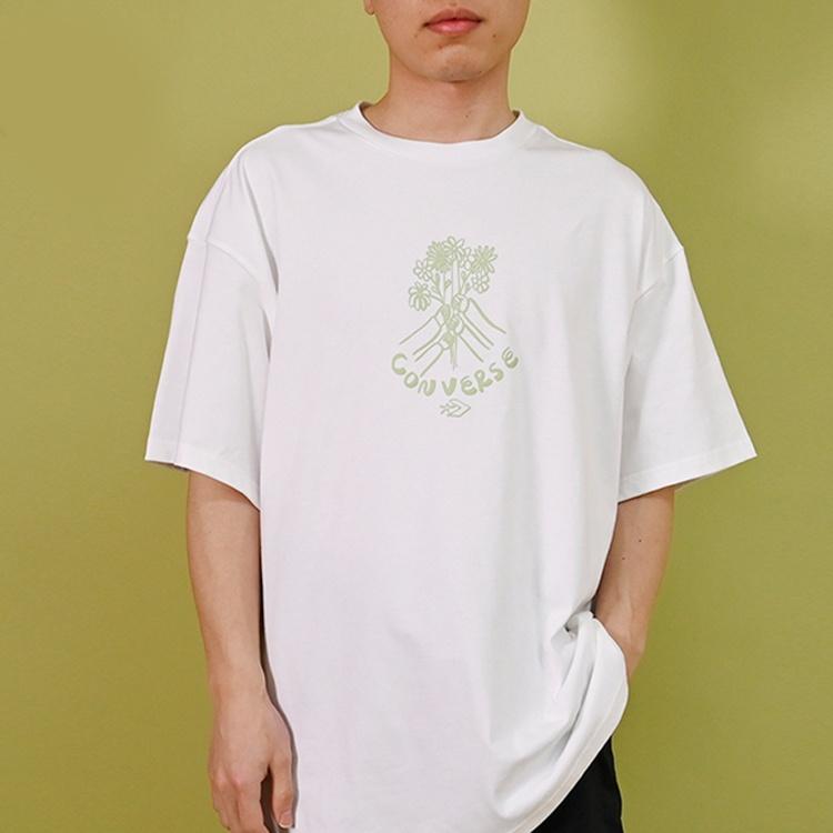 Converse Flower Friends Tee Asia Sizing 'White' Men's 10024757-A02
