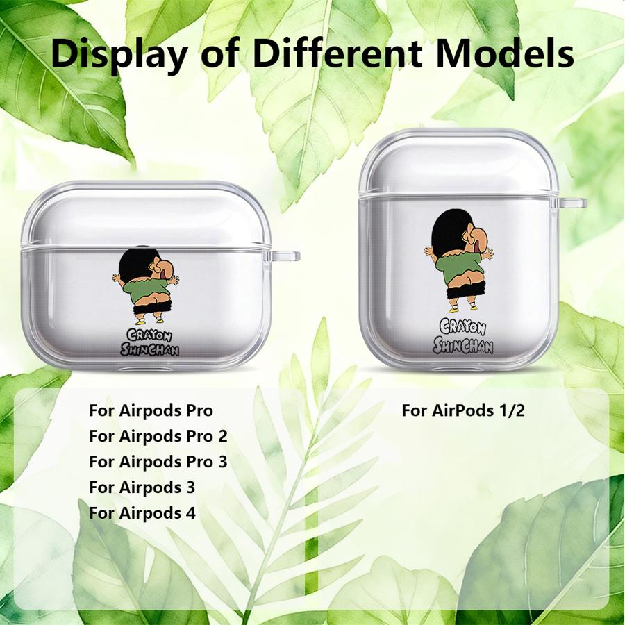 Anime Crayon ShinChan Clear Earphone Cases Cover Case For Airpods 2 Pro2 1 4 Pro3 Pro 3