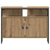 Bathroom Furniture Set with Shelf 4 pcs Artisan Oak Wood Based Material