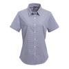 Womens/Ladies Microcheck Short Sleeve Cotton Shirt