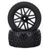 4Pcs Universal 1 10 RC Car Tyre Tires Modification Accessory Replacement 85mmBlack