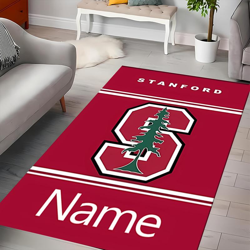 Custom personalization Stanford S logo Area Rug - Perfect For Kitchen, Bathroom,Laundry Room Decor Large Size Available,Gift All Seasons