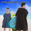 Hooded Quick-drying Swimming Towels Absorbent Beach Poncho Towels Swimming Dry Towels  Bath