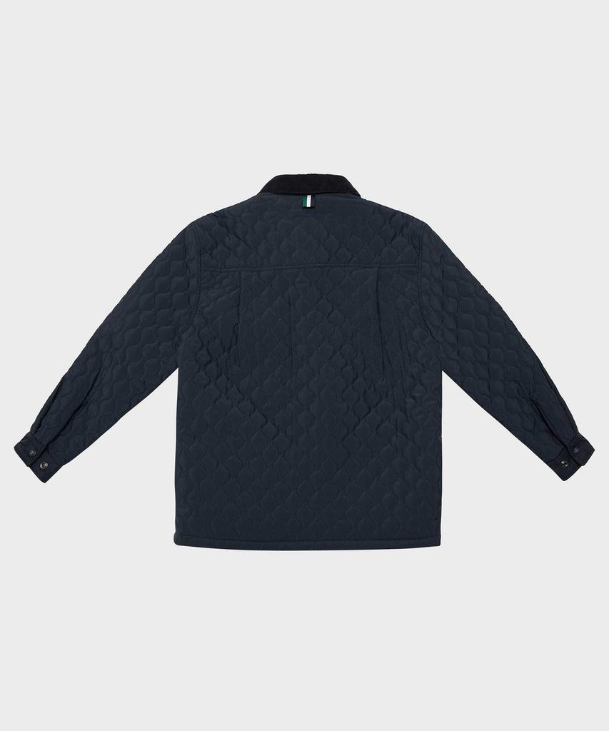 Ffeff Studio Round Quilted Trucker Jacket (Navy)