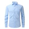 Men’s Wrinkle-Resistant Long Sleeve Solid Dress Shirt