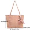 With Silk Scarf PU Leather Handbag Korean Style School Bag Casual Tote Bag  Girl