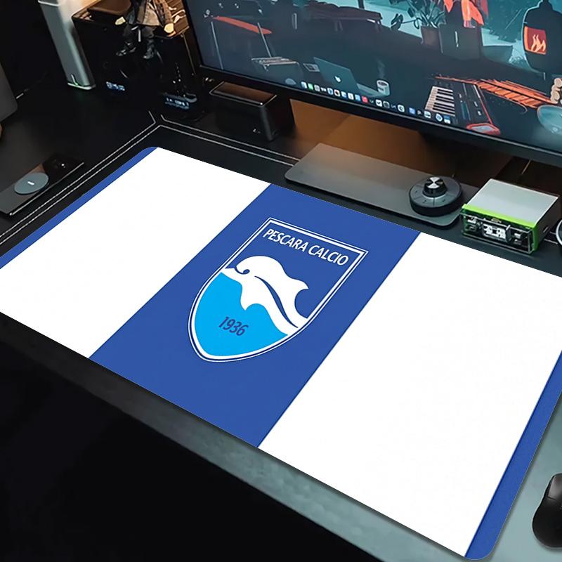Коврик для мыши Pescara Calcio, большой, для игровой поверхности стола, нескользящий, для ноутбука, планшета, большой коврик для мыши XXL, мини-коврик для ПК, с заблокированным краем