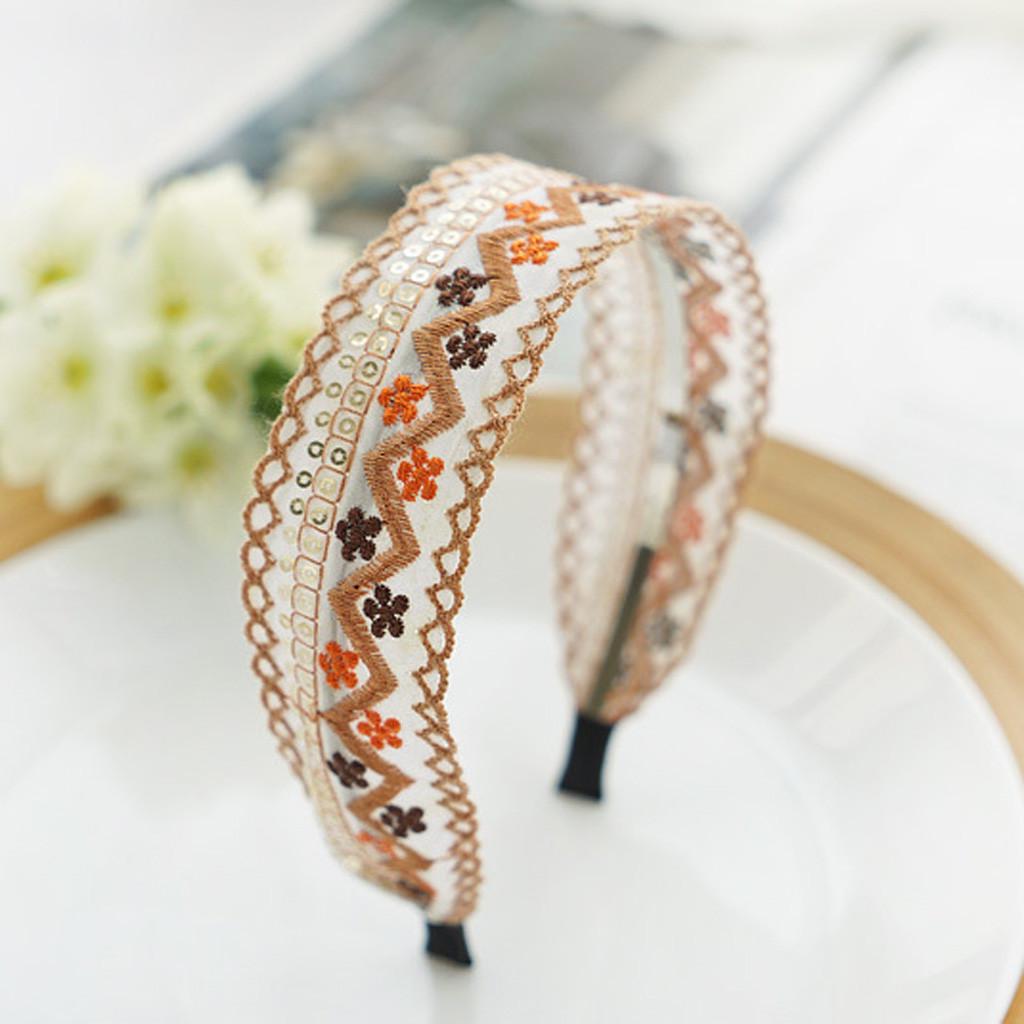 Модная повязка для волос с вышивкой, женская повязка на голову для волос, повязка на голову для милых девочек
