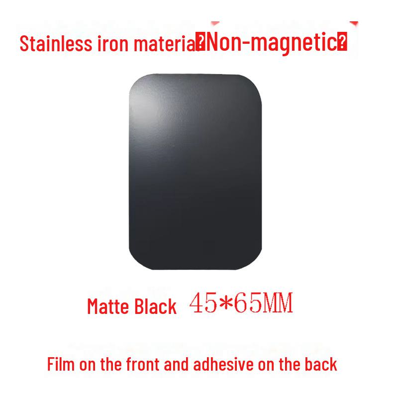 Magnetic Patch Phone Holder: Round & Rectangular Black Magnetic Patches with Adhesive Backing.