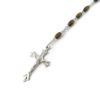 Les Trésors De Lily [M8043] - Brown 'Mystical Cross' Designer Necklace (wood)