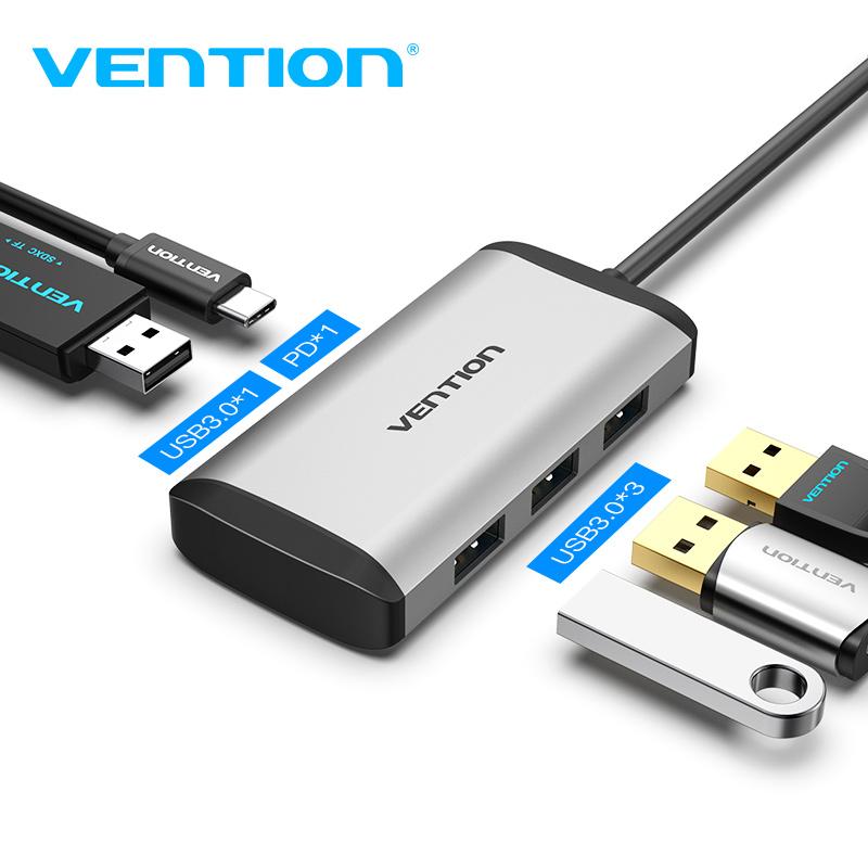 USB-концентратор Vention 3,0 Type c, USB-C-разветвитель, высокоскоростной адаптер для MacBook Pro, Huawei Mate 30, разветвитель USB-C, мультипорт USB3.1