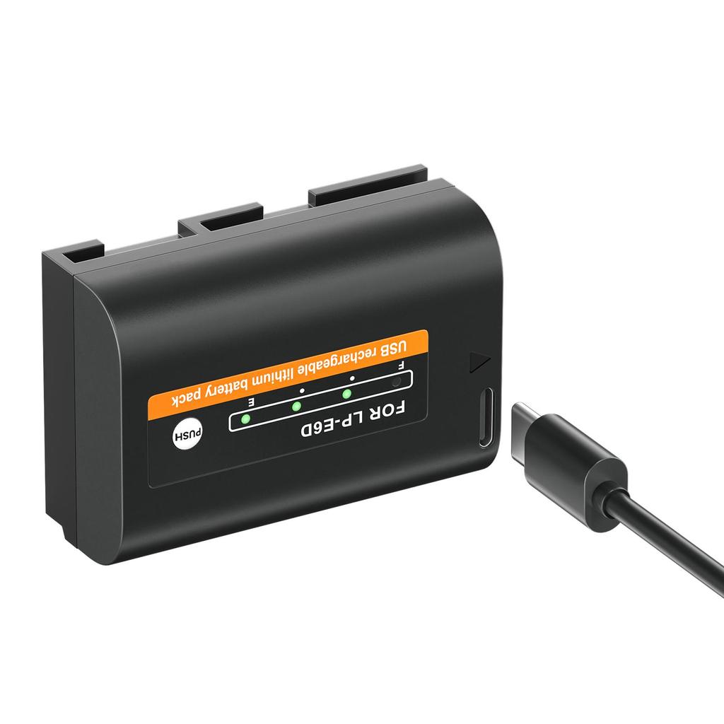 PALO Встроенный USB LP-E6 LP E6 LPE6 LP E6N аккумулятор 2600 мАч Akku для камер Canon 5D Mark II III 7D 60D EOS 6D 70D 80D EOS 5DS R