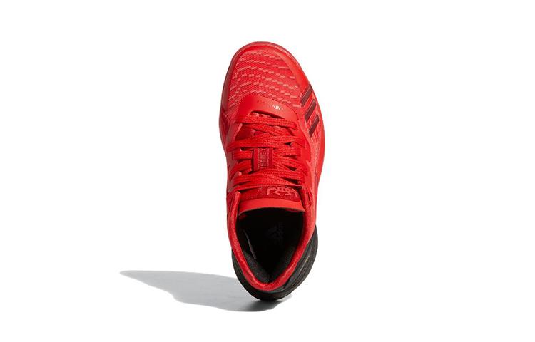 adidas ДОН. Номер 4 Mitchell 4 Износостойкие Износостойкие Низкие Баскетбольные Кроссовки Красные GW9013