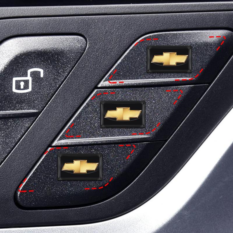 2/5/10 шт. Наклейки с 3D эмблемой логотипа автомобиля на руль из углеродного волокна для Chevrolet Cruze Equinox Captiva Trax Malibu Tahoe Impala Sonic