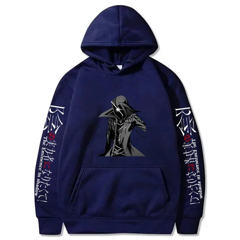Аниме Восхождение в тени Принтованные Толстовки с капюшоном Мужские Повседневные Харадзюку Уличная одежда С длинным рукавом Флис Осенне-зимние Толстовки