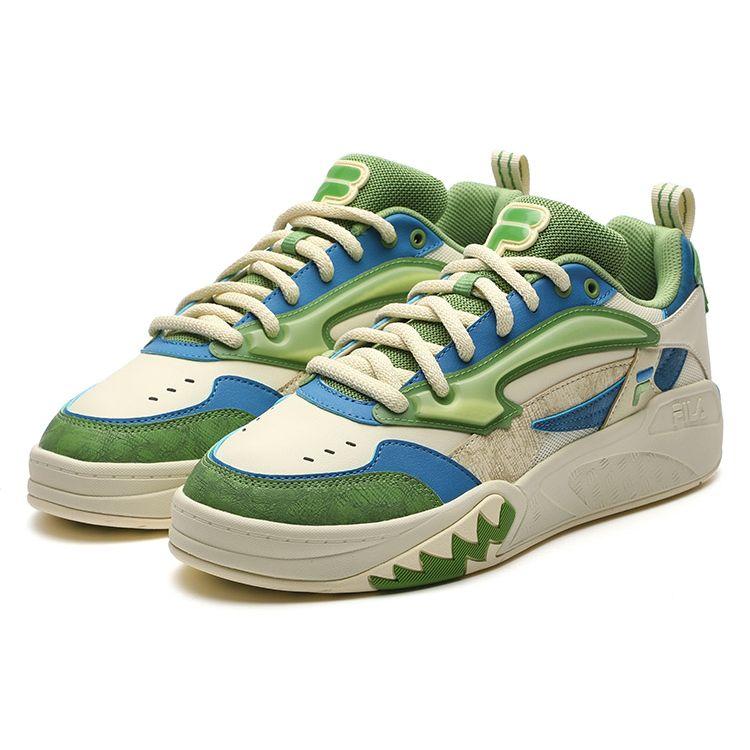 Fila Fusion Desperado Низкие Повседневные Кроссовки из ПУ Кожи Низкий Верх Ретро Баскетбольные Кроссовки Мужские Кроссовки Дуб-Зеленый T12M333203FRF