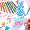 Glitter Gel Pen Set, For Coloring Books, Artist Colored Gel Markers Colorful Pens Neon Gel Pens For Kids Adult Coloring Books And Drawing 22ml
