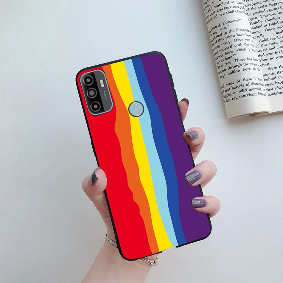 Чехол для OPPO A53S 2020 Мультяшный Coque Сердце Нарисованный Силиконовый Задняя Панель Телефона Для oppo a53s A 53s A53 s oppoa53 2020 Чехол-Ракушка