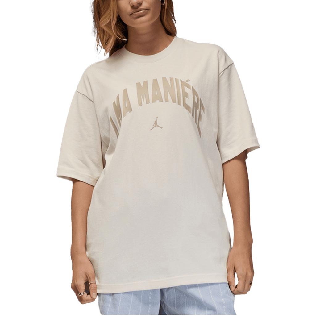 Jordan XA Ma Maniére FW24 Модный пуловер с логотипом и коротким рукавом, футболка унисекс, белая HF0538-030