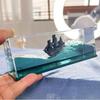 3d Ship Fluid Drift Bottle Thousand Sunny Ship Going Merry Boat Floating Boat Ornament Decompression Toy Home Decor