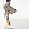 Womens Leopard Sunflower Prints Stretch Yoga Leggings Fitness Running Gym Sports Active Pants