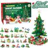 [Рождественский Новый Подарок 2024] Строительные Блоки из 701 Детали, DIY Рождественская Тема: Снеговик, Олень, Рождественская Елка, Набор из 24 Конструкторов в 1, Декоративный