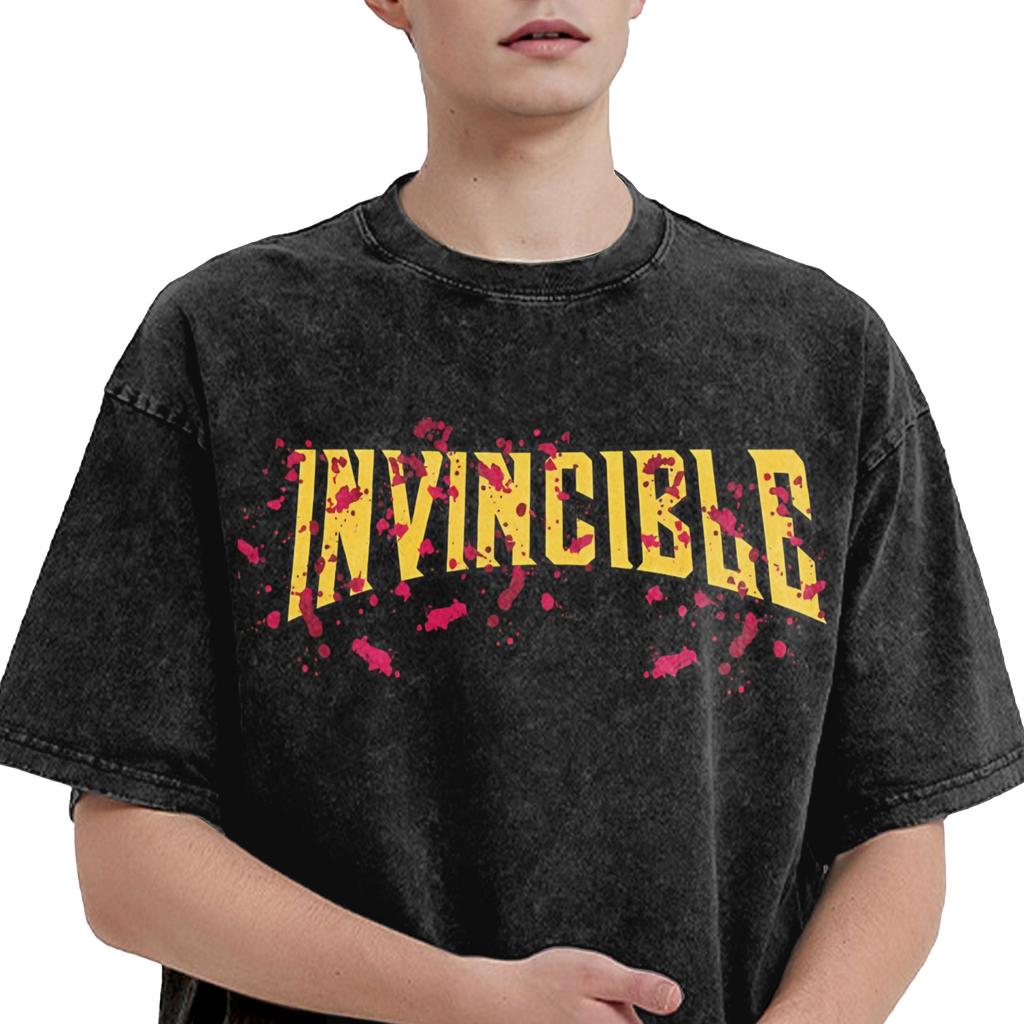 invincible comic T Shirt Beach Vintage T Shirts Cotton Fashion Tshirt For Mens Short-Sleeved Design Tees