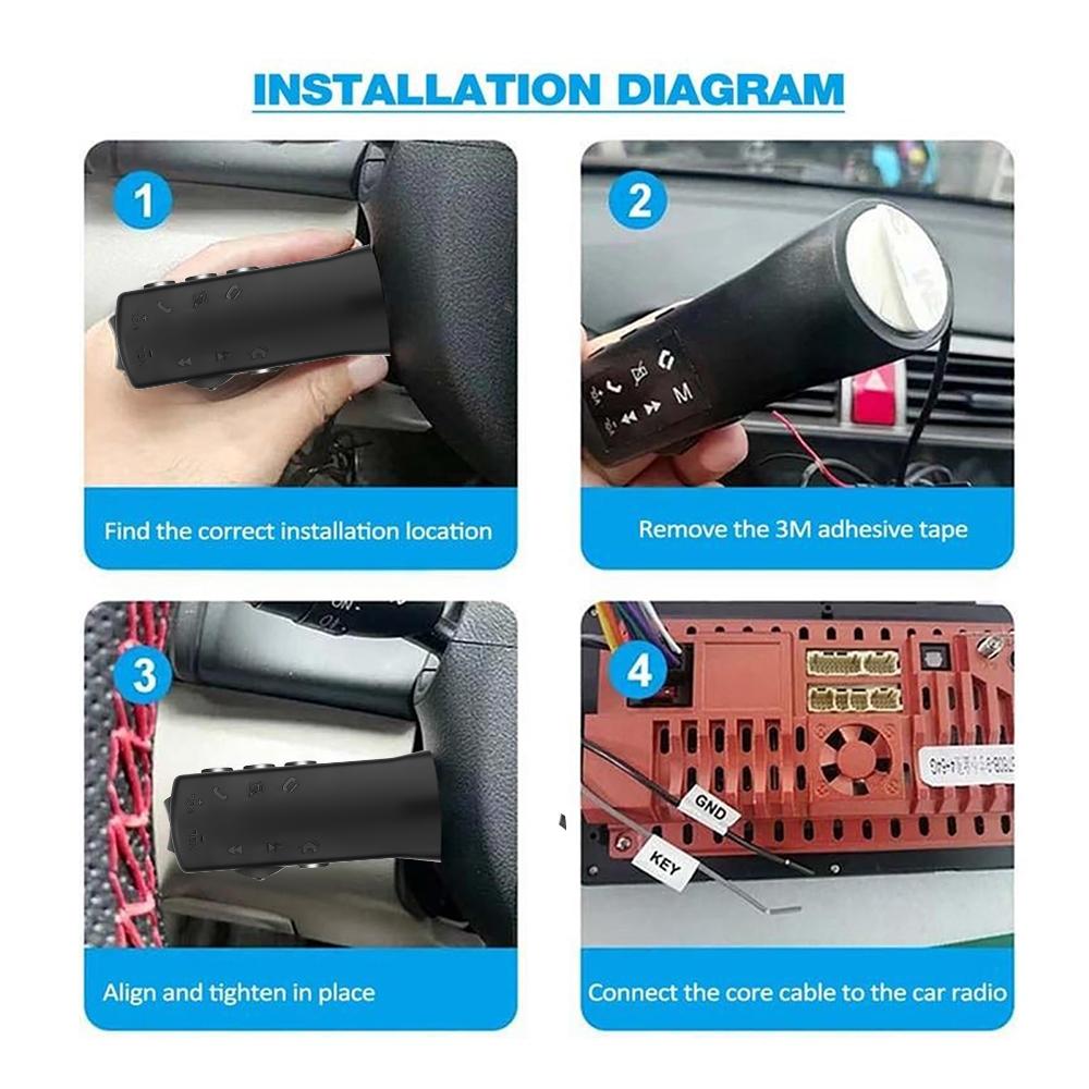 Пульт дистанционного управления, универсальные кнопки на рулевом колесе автомобиля, 8 клавиш, автомобильный Стайлинг, 12 В, беспроводное управление для музыкального телефона, DVD-навигация, многофункциональный
