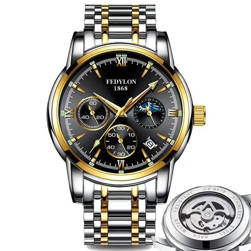 Полностью автоматические немеханические часы мужские водонепроницаемые светящиеся полые часы с турбийоном мужские часы Business Trend Watch