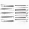 20Pcs Easy Quick Insert Drawstring Threader Metal Clip Sewing Tweezer Tool  For Sweatpants