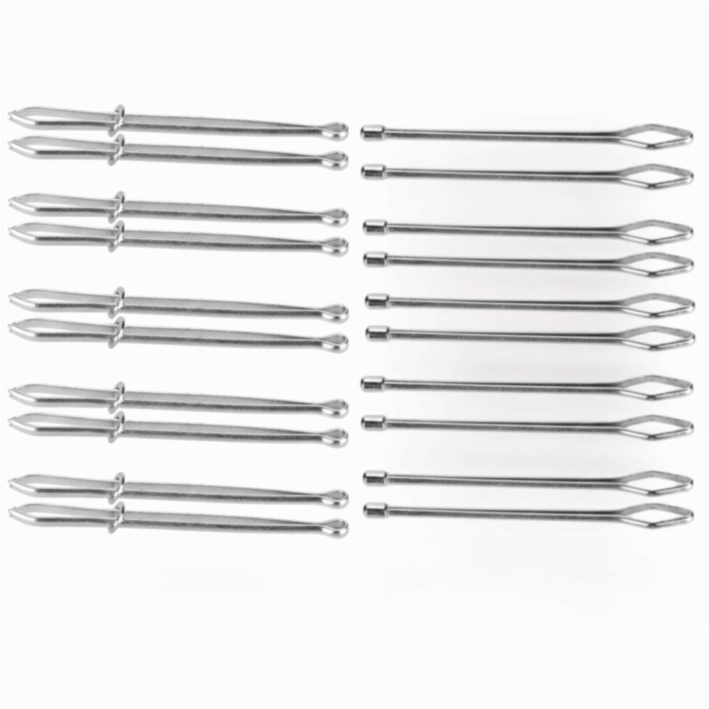 20Pcs Easy Quick Insert Drawstring Threader Metal Clip Sewing Tweezer Tool For Sweatpants
