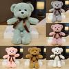 Light 30cm Green Bear Plush Toy Stuffed Animal Doll Small Pink Gift Festival