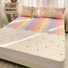 Thailand Latex Ice Silk Cooling Mattress Set - Soft, Thickened, Fresh, for Single or Double Bed