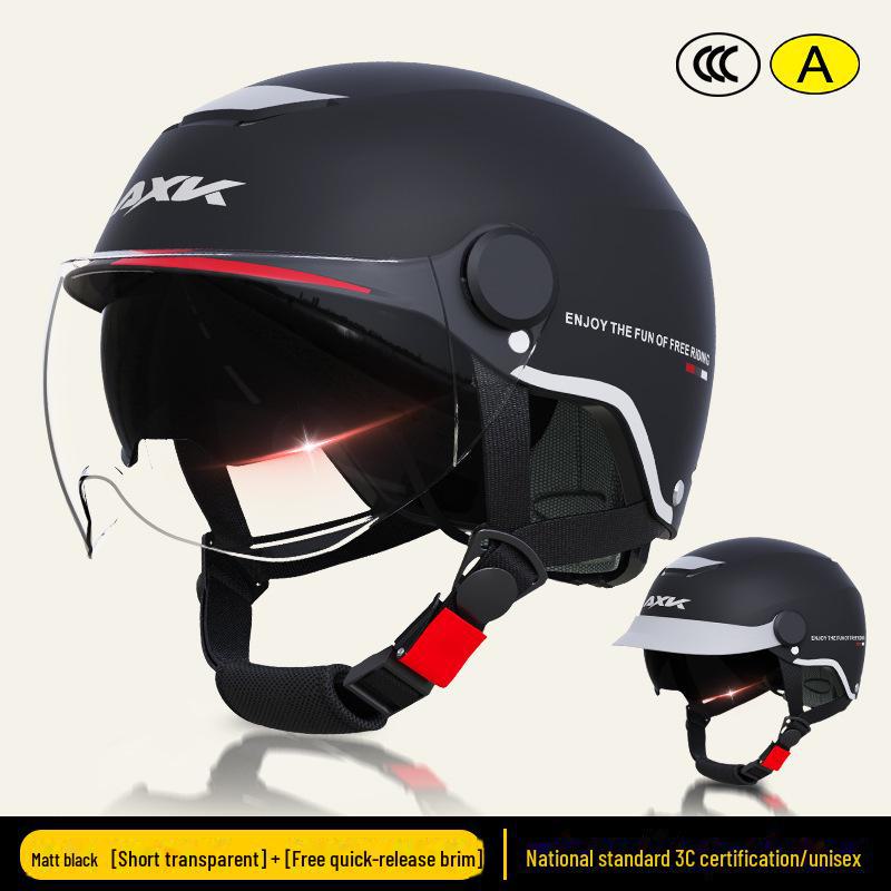 Шлем для электрического мотоцикла с сертификатом 3C: Солнцезащитный всесезонный шлем для мужчин и женщин