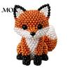 Beading Craft Kit DIY Animal Kit, Tiny 3D Beaded Set, Cute Bead Sculpture Art for Beginners Teens Adults Stress Relief Decoration Handmade Gift