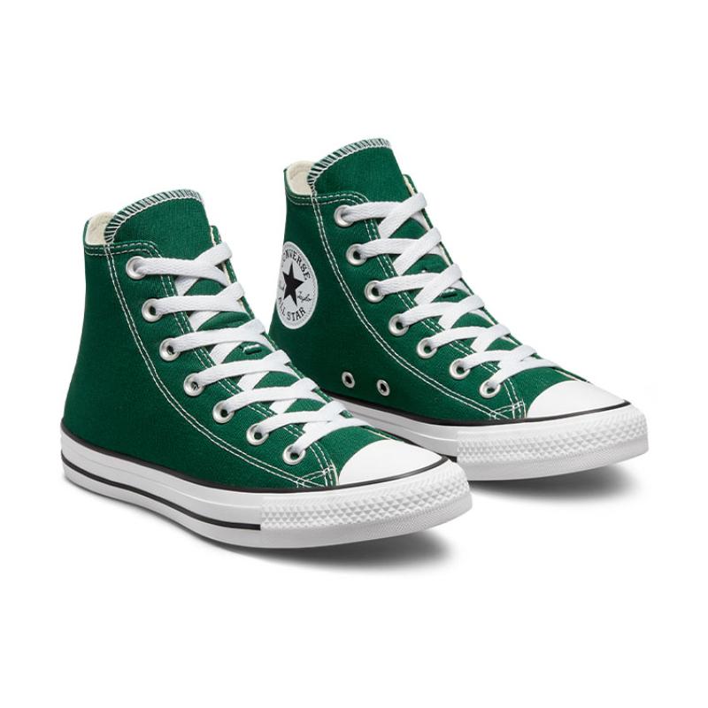 Converse Chuck Taylor All Star Винтажные Износостойкие Высокие Кеды из Канваса Унисекс Зеленые