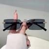 New Women'S Frameless Cut Edge Fashionable Sunglasses For Men'S Casual Versatile High-End Sun Glasses Uv400 Eyewear