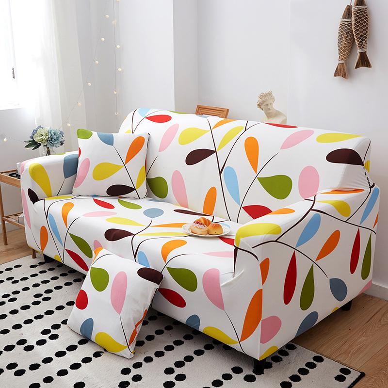 Чехол для дивана с принтом, эластичные чехлы для диванов, чехлы для 2-местных диванов, моющаяся защита для мебели для гостиной