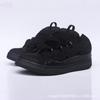 Men'S And Women'S Bread Shoes Leather Splicing LaceUp Curb Sports Break Shoes Dad Shoes