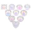 1Pcs Rainbow Crystal Clear Acrylic Liquid Dish Tappen Dish Glass Cup With Lid Bowl For Acrylic Powder Monomer Nail Art Tool