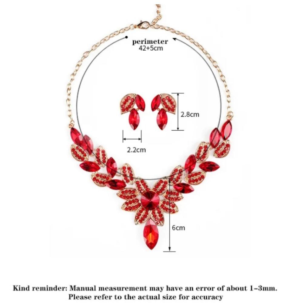 Женские цветочные ожерелья серьги ювелирные наборы свадебные аксессуары для невесты