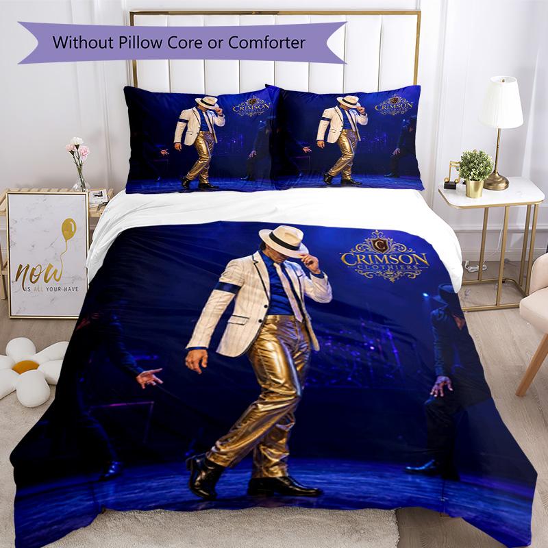Постельное белье Майкл Джексон Дышащий пододеяльник с наволочками Декоративное постельное белье для спальни Украшение для дома Подарок на день рождения