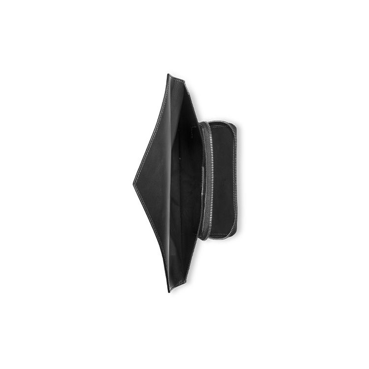 Montblanc Artisan Series Classic Envelope Design Full Grain Leather Clutch Men Clutch Black MB130314